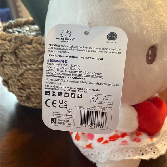 Hello Kitty Plush with Red Bow - Picture 3 of 5